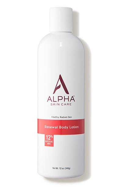 Best AHA/ Glycolic Acid Creams, Serums, Face Wash, Products: Alpha Skincare Renewal Body Lotion 12% Glycolic AHA