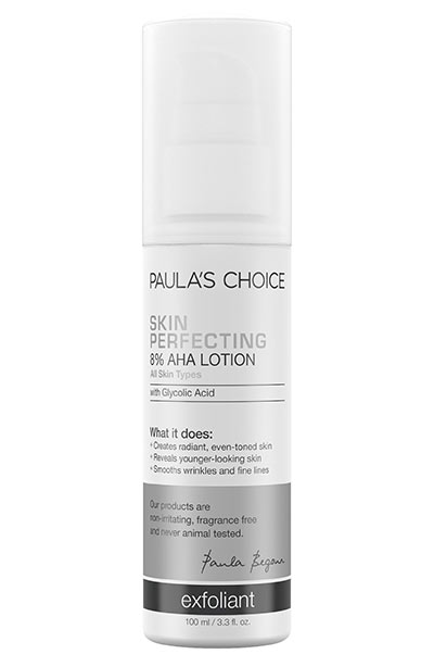 Best AHA/ Glycolic Acid Creams, Serums, Face Wash, Products: Paula’s Choice Skin Perfecting 8% AHA Lotion