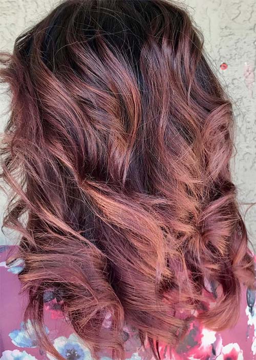 Rose Brown Hair Trend: Rose Brown Hair Colors Ideas