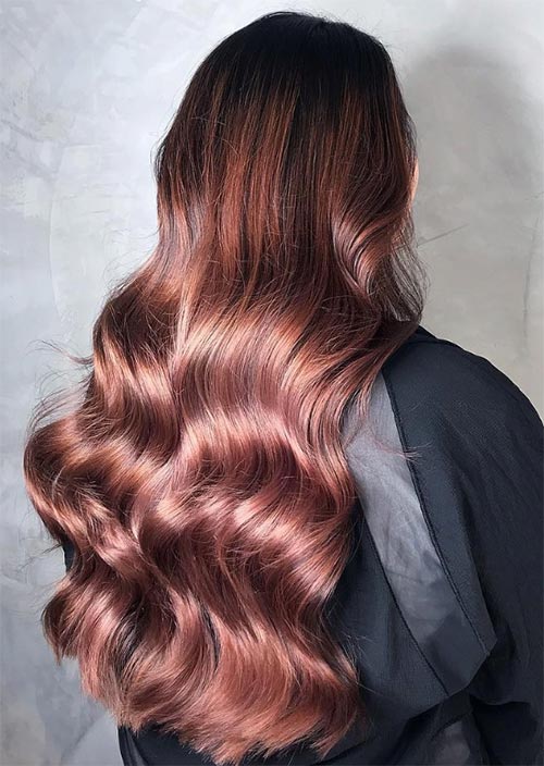 Rose Brown Hair Trend: Rose Brown Hair Colors Ideas
