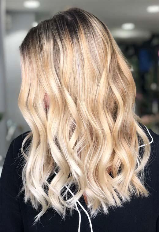 Summer Hair Colors Ideas & Trends: Butter Champagne Blonde Hair Color