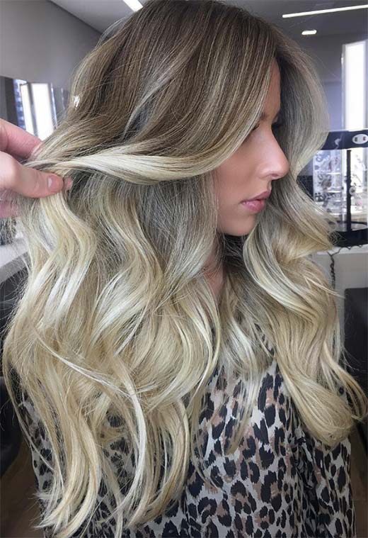 Summer Hair Colors Ideas & Trends: Champagne Blonde Hair Color