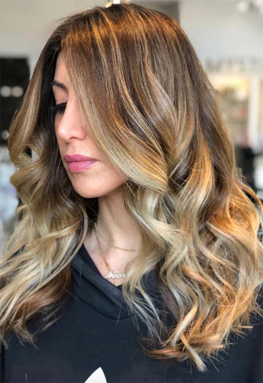 Summer Hair Colors Ideas & Trends: Golden Brown Hair Color