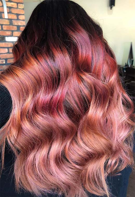Summer Hair Colors Ideas & Trends: Magenta Fire Hair Color