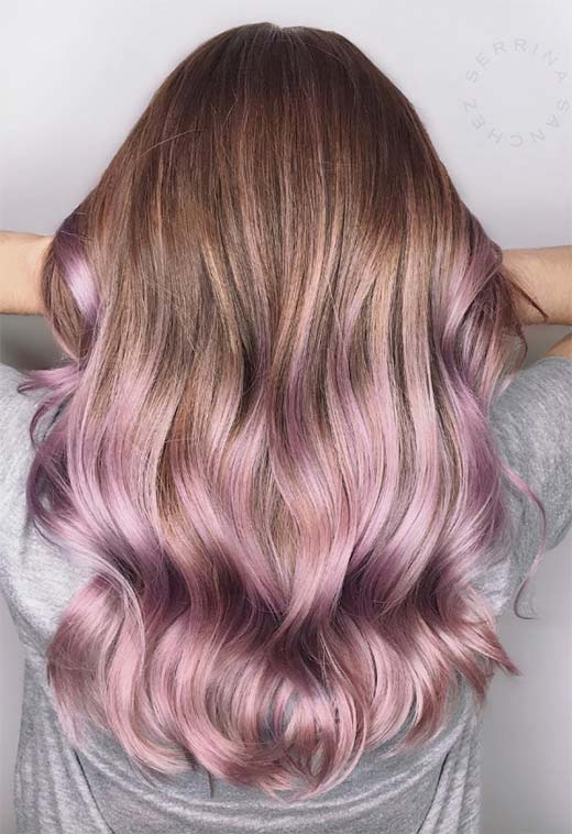 Summer Hair Colors Ideas & Trends: Pearl Lavender Hair Color