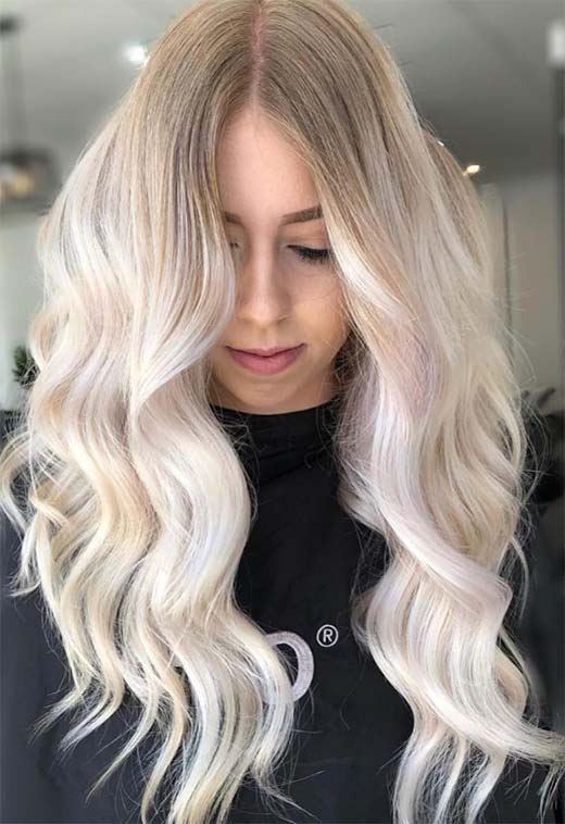 Summer Hair Colors Ideas & Trends: White Blonde Hair Color