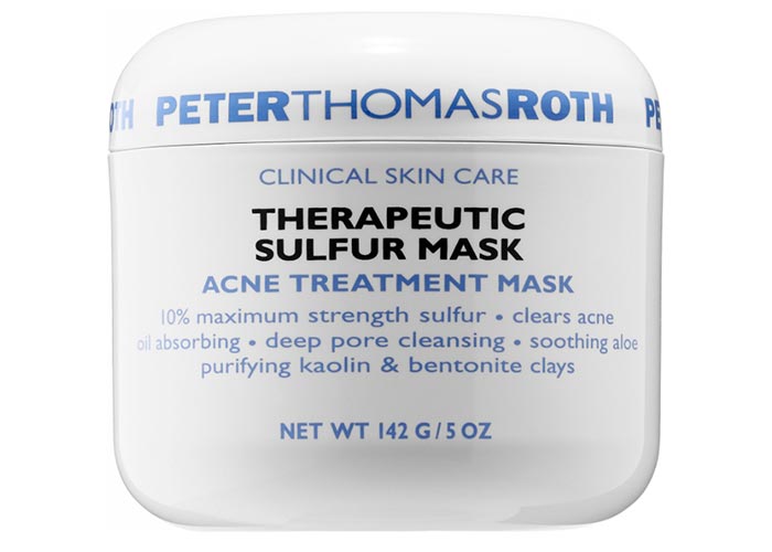 Best Bentonite Clay Masks: Peter Thomas Roth Therapeutic Sulfur Mask Acne Treatment Mask