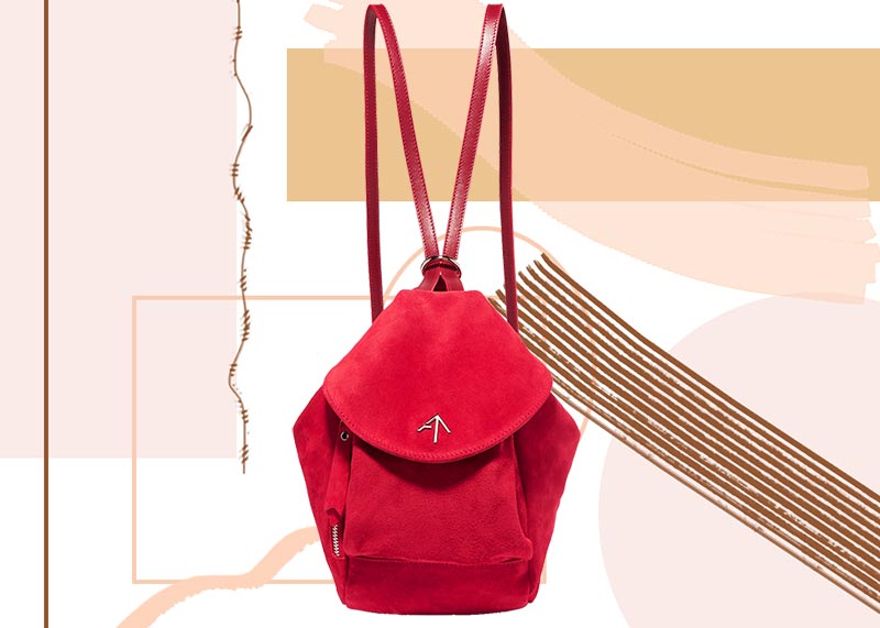 Best Designer Backpacks for Women: Manu Atelier Fernweh Mini Suede Backpack
