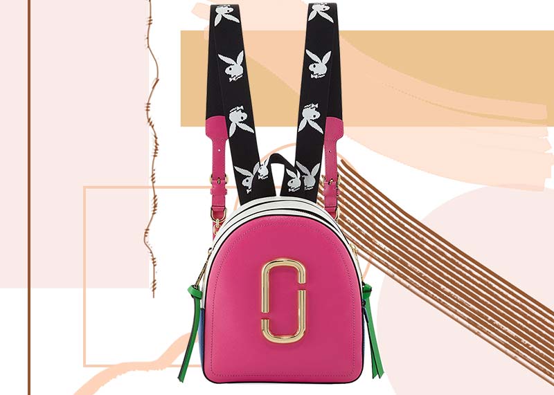 Best Designer Backpacks for Women: Marc Jacobs Playboy Bunny Colorblock Leather Backpack