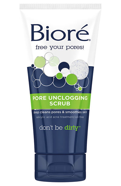 Best Face Scrubs & Exfoliators: Bioré Pore Unclogging Scrub