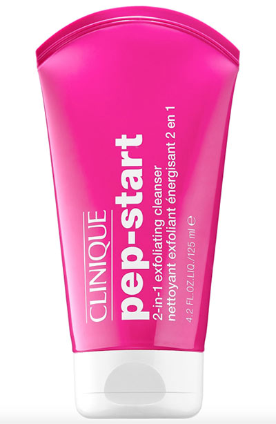 Best Face Scrubs & Exfoliators: Clinique Pep-Start 2-in-1 Exfoliating Cleanser