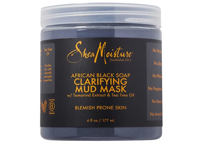 Best Facial Mud Masks: Sheamoisture African Black Soap Clarifying Mud Mask