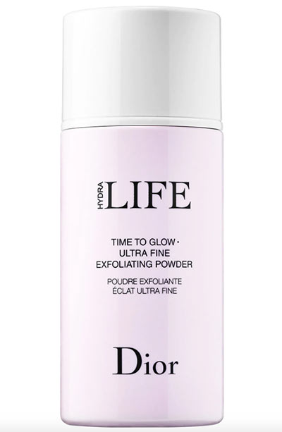 Best Powder Cleansers & Dry Scrubs: Dior Hydra Life Time to Glow Ultra Fine Exfoliating Powder