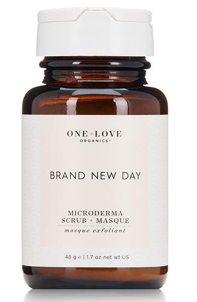 Best Powder Cleansers & Dry Scrubs: One Love Organics Brand New Day Microderma Scrub & Masque
