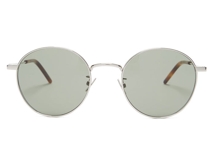 Best Round Sunglasses for Women: Saint Laurent Round-Frame Metal Sunglasses