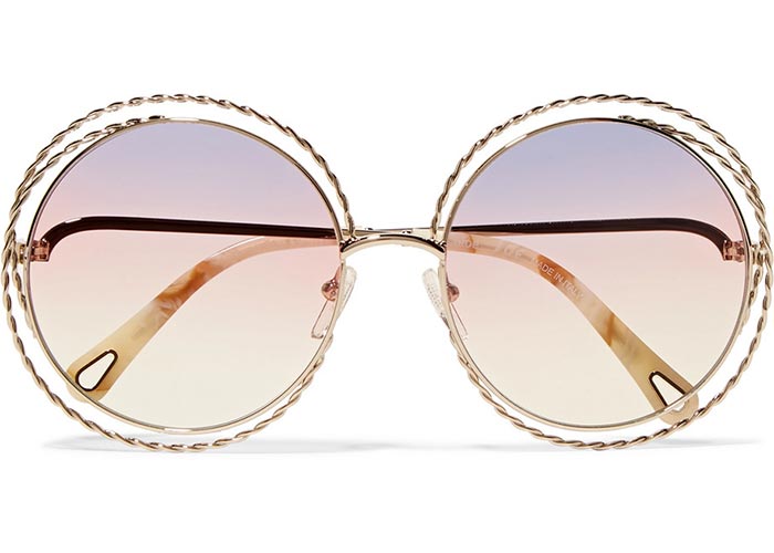 Best Round Sunglasses for Women: Chloe Oversized Round Sunglasses
