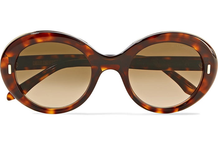 Best Round Sunglasses for Women: Cutler and Gross Tortoiseshell Acetate Sunglasses