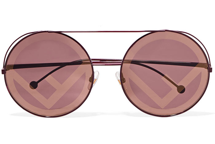 Best Round Sunglasses for Women: Fendi Logo Printed Round Sunglasses