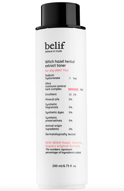 Best Witch Hazel Toners & Other Skin Products: Belif Witch Hazel Herbal Extract Toner