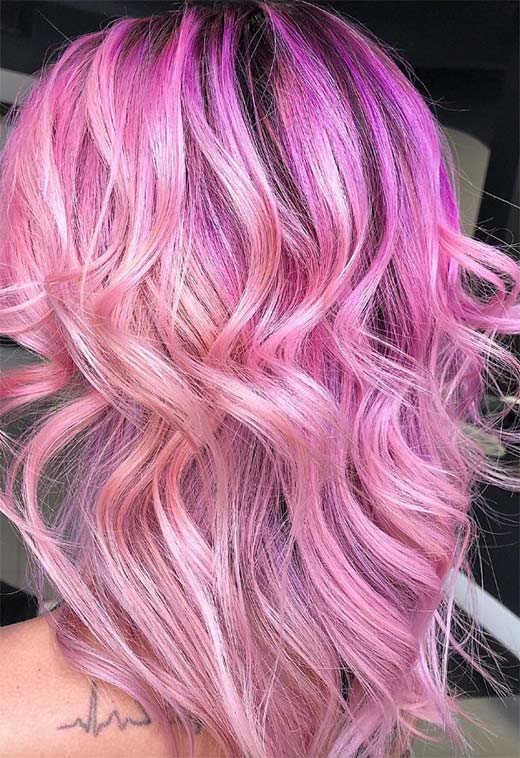 55 Lovely Pink Hair Colors to Inspire in 2022 - Glowsly