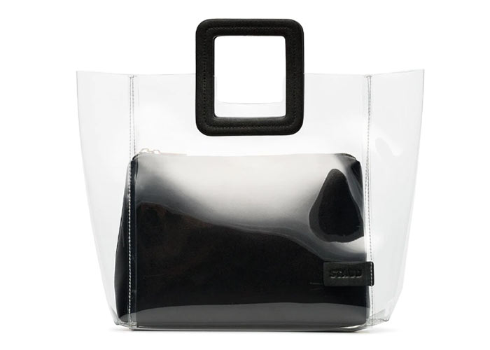 PVC Plastic Clear Bags & Purses: Staud Transparent Bag