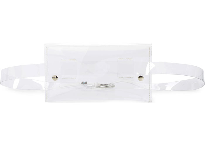 PVC Plastic Clear Bags & Purses: Tasha Transparent Belt Bag