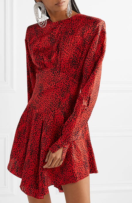 Animal/ Leopard Print Dresses: Alessandra Rich Leopard Print Dress