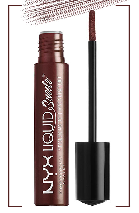 Best NYX Lipsticks Colors: NYX Liquid Suede Metallic Cream Lipstick in Neat Nude