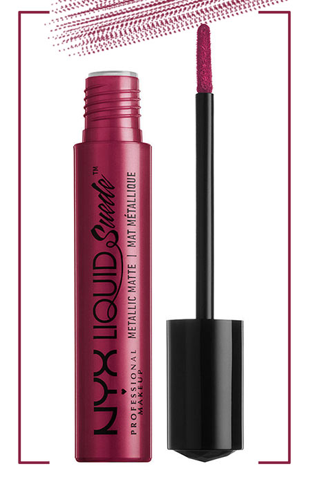 Best NYX Lipsticks Colors: NYX Liquid Suede Metallic Cream Lipstick in Pure Society