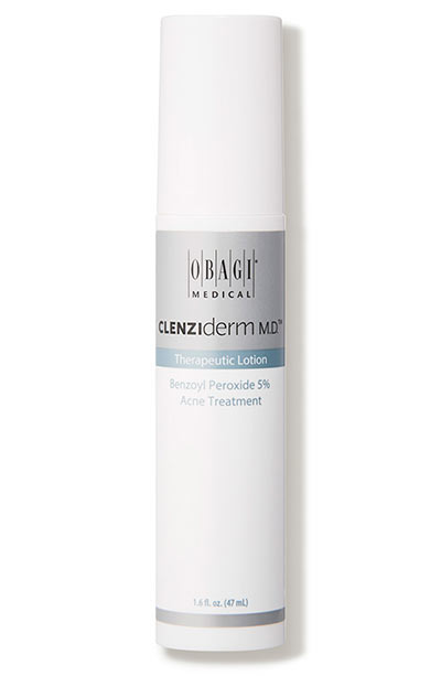 Best Benzoyl Peroxide Products for Acne: Obagi CLENZIderm M.D. Therapeutic Lotion