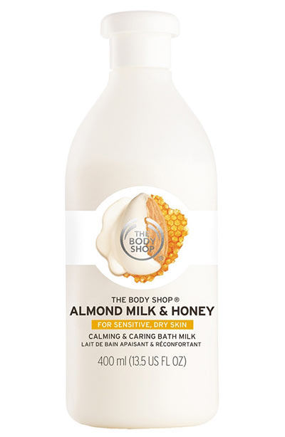 Best Milk Bath Products: The Body Shop Almond Milk & Honey Calming & Caring Bath Milk