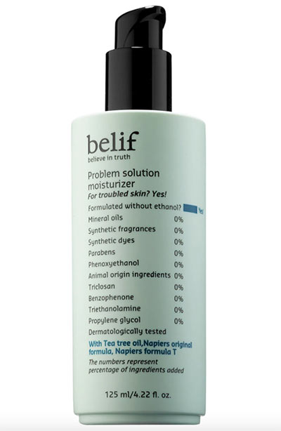 Best Willow Bark Extract Skincare Products: Belif Problem Solution Moisturizer