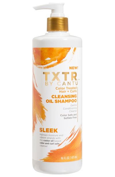 Cleansing Oil Shampoos for Oil-Washing Hair: TXTR. By Cantu Color Treated + Curls Cleansing Oil