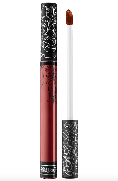Best Fall Lipstick Colors: Kat Von D Fall Lip Color in Plath