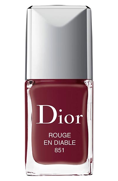 Best Fall Nail Colors: Dior Fall Nail Polish Color in Rouge En Diable