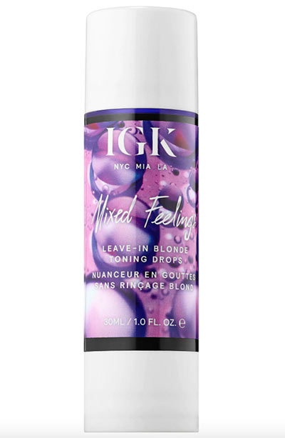 Best Hair Toners for Colored Hair: IGK Mixed Feelings Leave-In Blonde Drops