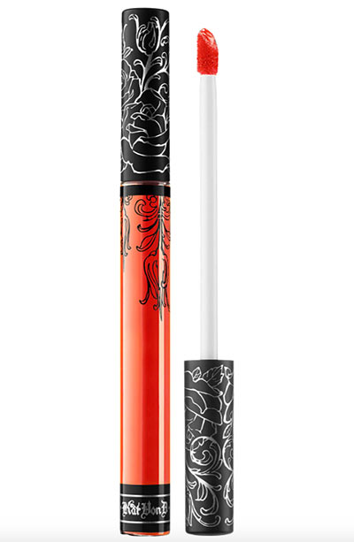 Best Orange Lipstick Shades: Kat Von D Orange Lipstick in A-Go-Go