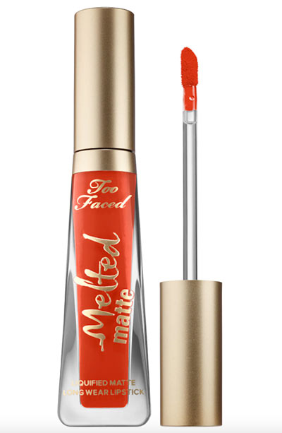 Best Orange Lipstick Shades: Too Faced Orange Lipstick in Mrs. Roper