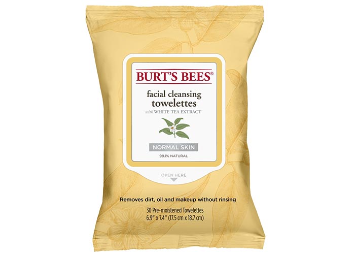 Best Face Wipes & Makeup Wipes: Burt’s Bees Facial Cleansing Towelettes with White Tea Extract
