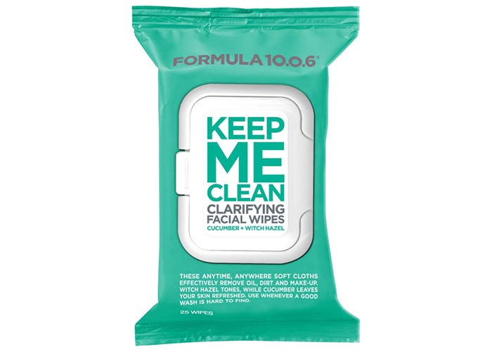 Best Face Wipes & Makeup Wipes: Formula 10.0.6 Keep Me Clean Purifying Facial Wipes