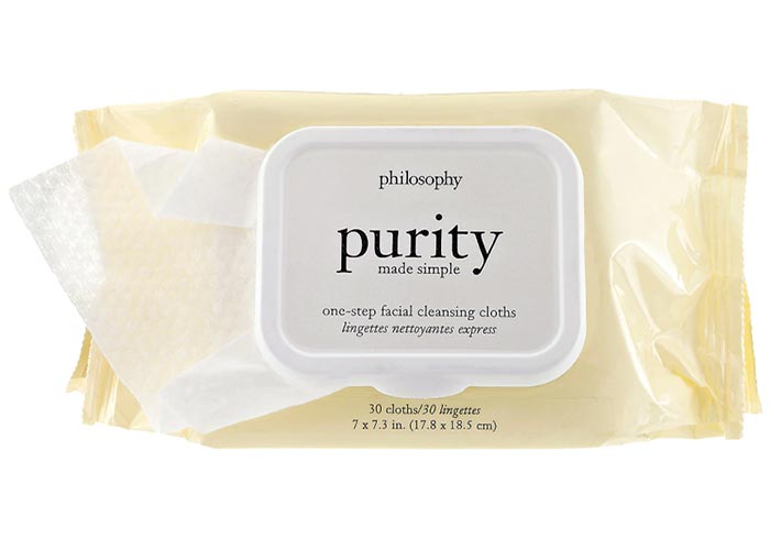 Best Face Wipes & Makeup Wipes: Philosophy Purity Made Simple One-Step Facial Cleansing Cloths