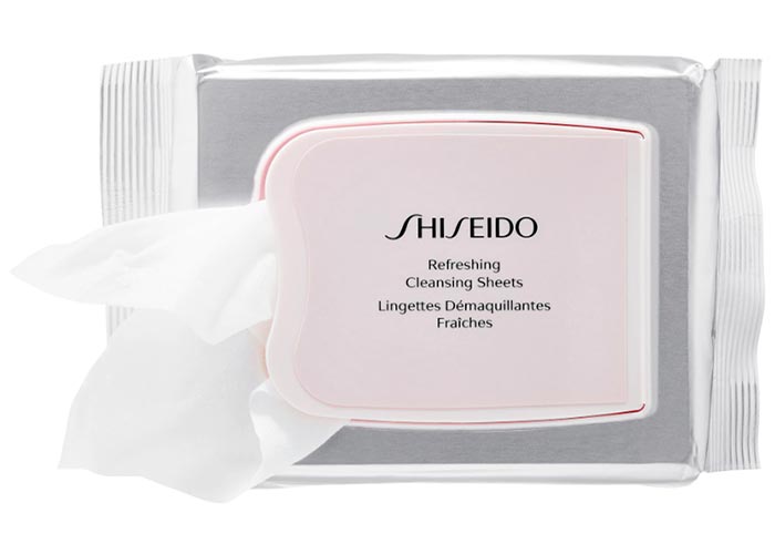 Best Face Wipes & Makeup Wipes: Shiseido Refreshing Cleansing Sheets