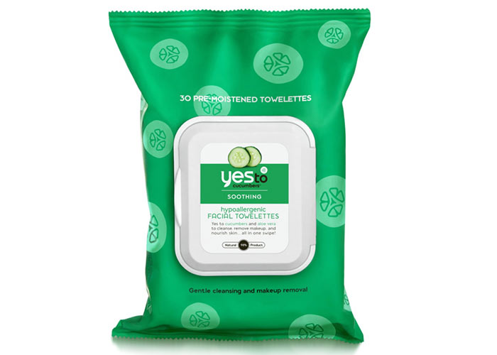 Best Face Wipes & Makeup Wipes: Yes To Cucumbers Facial Towelettes