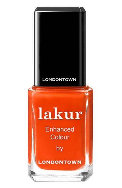 Best Orange Nail Polish Colors: Londontown Lakur Orange Nail Polish in Camden Chic