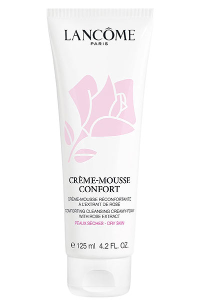 Best Rosehip Oil Skincare Products: Lancôme Crème Mousse Confort Creamy Foaming Cleanser