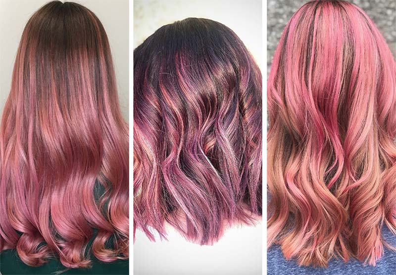 Red Hair Shades & Color Ideas: Rose Quartz Hair Color