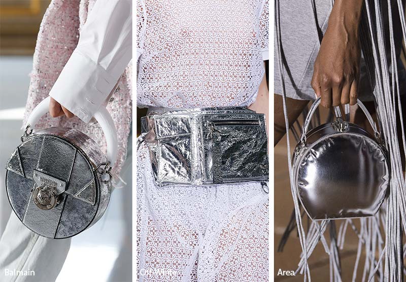 Spring/ Summer 2019 Handbag Trends: Tinfoil Silver Bags