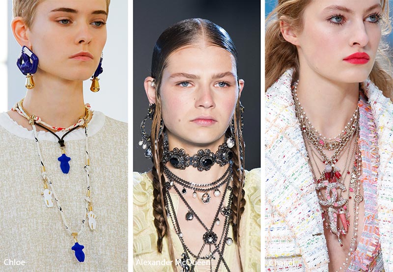 Spring/ Summer 2019 Jewelry Trends: Stacked, Layered Necklaces