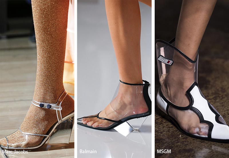 Spring/ Summer 2019 Shoe Trends: PVC Clear Shoes & Sandals
