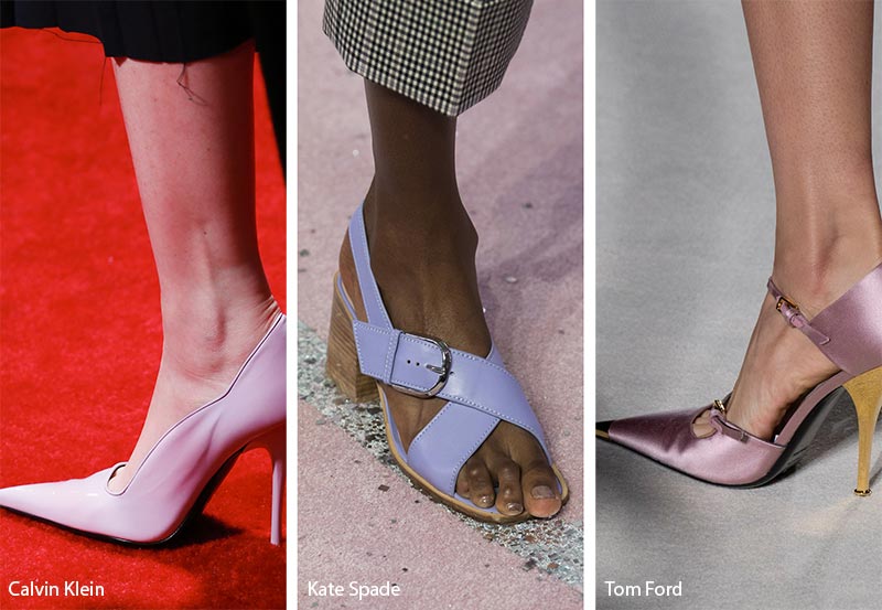Spring/ Summer 2019 Shoe Trends: Lavender Shoes & Sandals